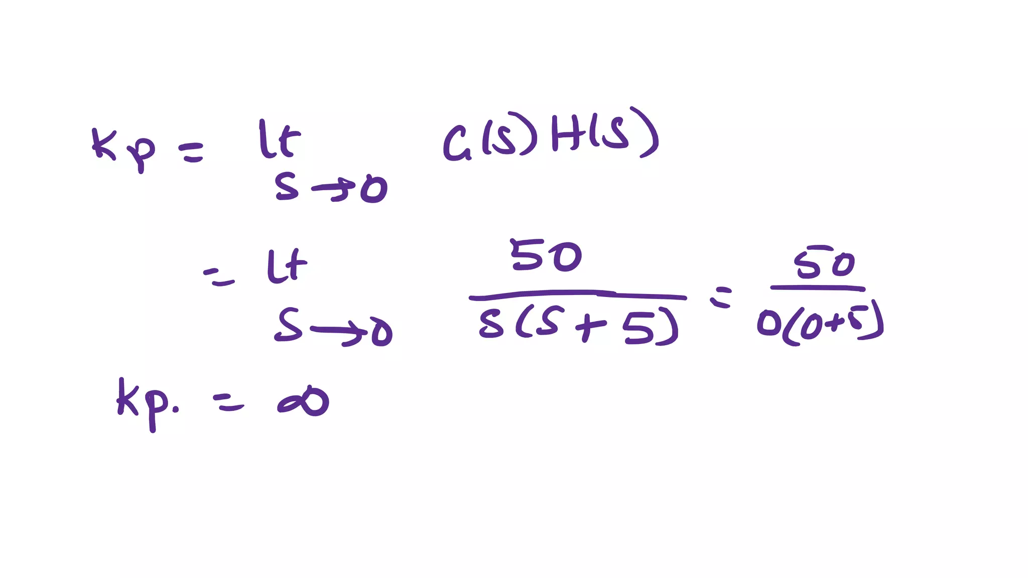 Exampless on steady state error and error constants