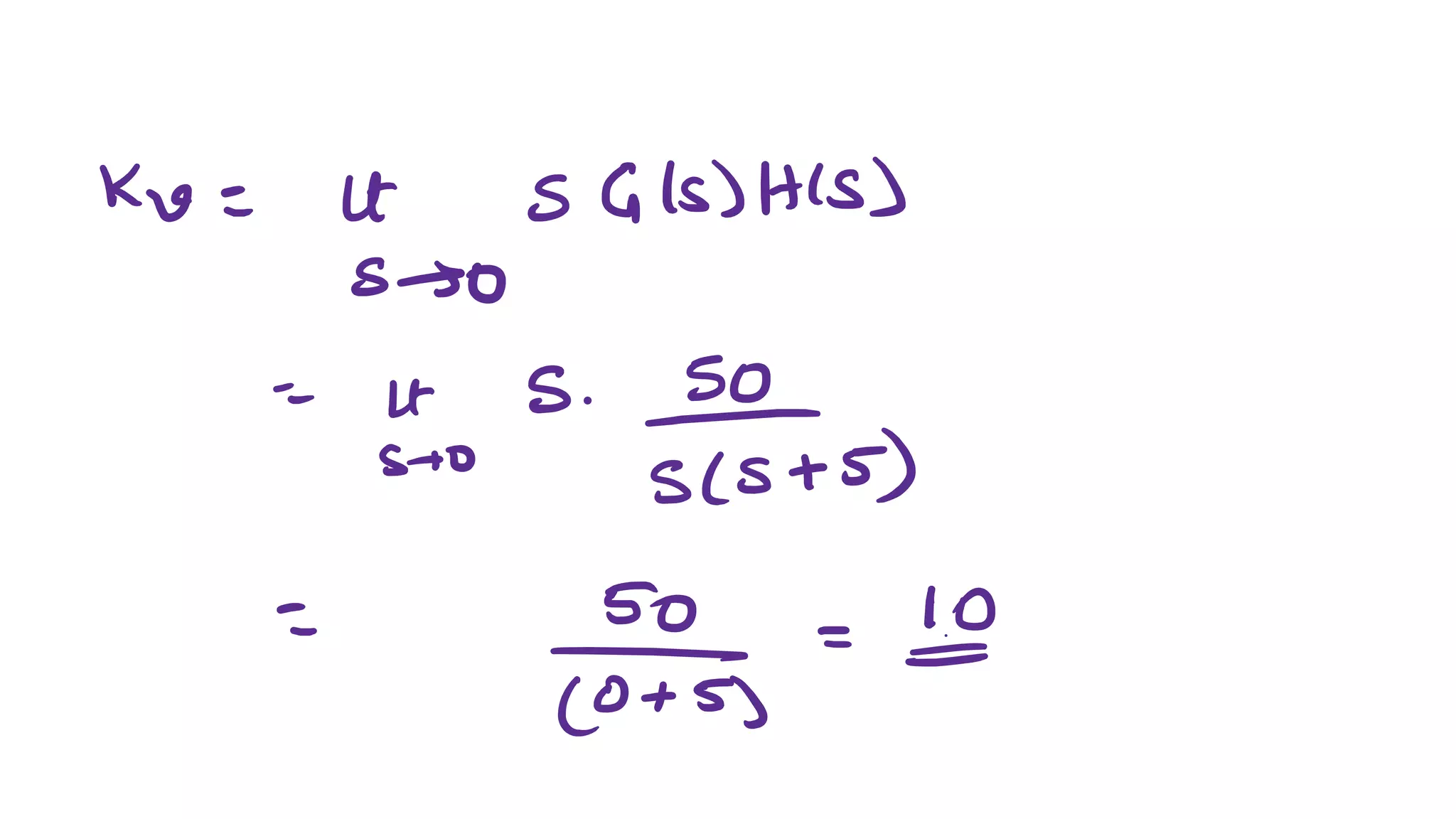 Exampless on steady state error and error constants