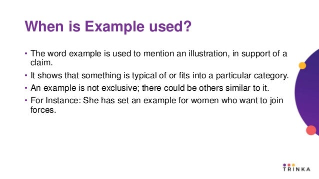  example vs sample learn the difference
