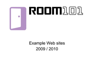 Example Web sites 2009 / 2010 
