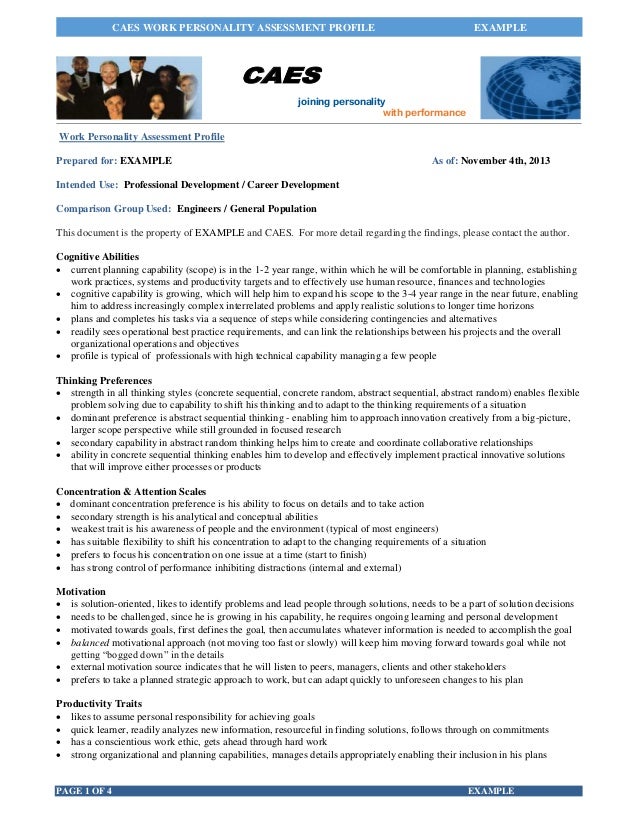 how to write a professional profile examples