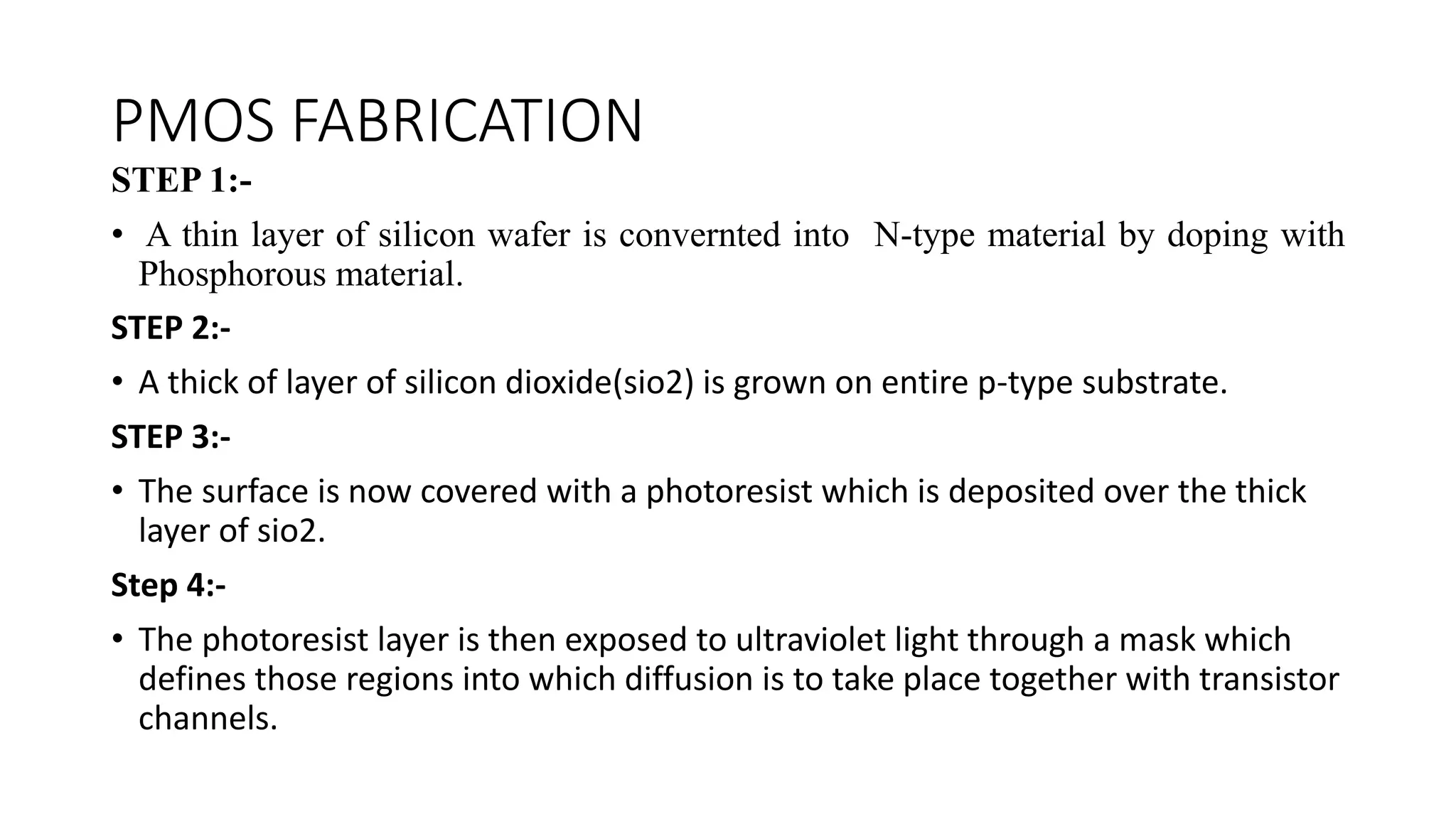 Fabrication steps of IC | PPTX | Chemistry | Science