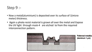 Fabrication steps of IC | PPTX