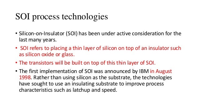 Fabrication steps of IC