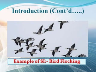 Example of SI:- Bird Flocking
Introduction (Cont’d…..)
6
 