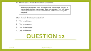 QUESTION 12
1/21/2018 By Mariam Ohanyan
 