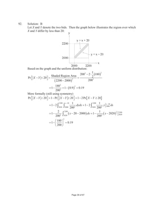 0.12
         Therefore,
                0.88 1  Pr ªC c  T c º
                            ¬          ¼         Pr C * T @ Pr C @  Pr T @  Pr C  T @
                            Pr T @  0.14  Pr T @  0.22
                            2 Pr T @  0.08
         or
                  Pr T @      0.88  0.08  