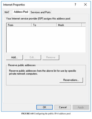 FIGURE 4-8 Configuring the public IPv4 address pool
 
