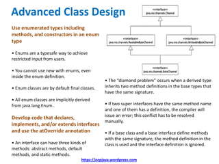 OCP Java (OCPJP) 8 Exam Quick Reference Card | PPTX