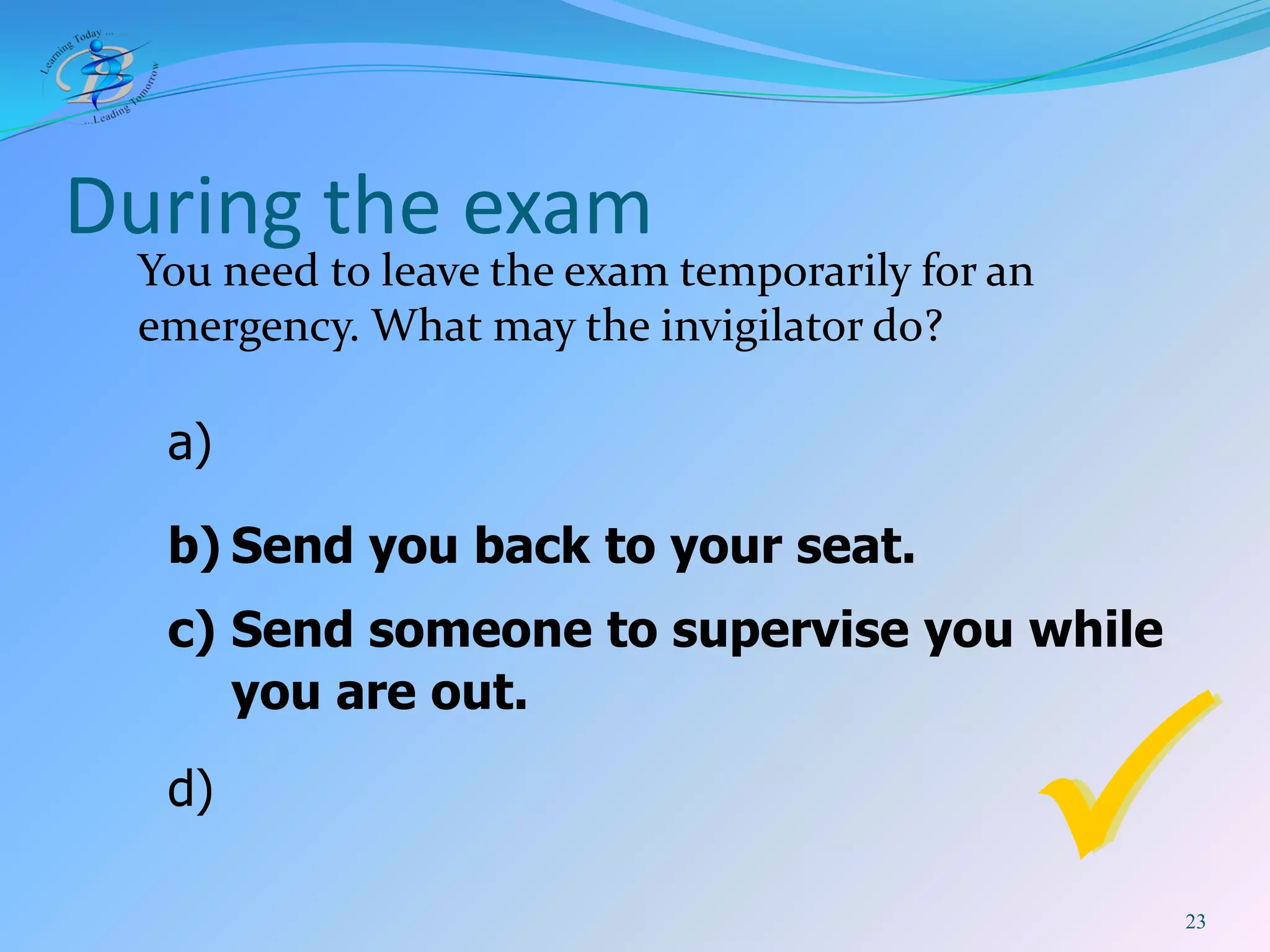 BIS IB DP Exam Rules 2009