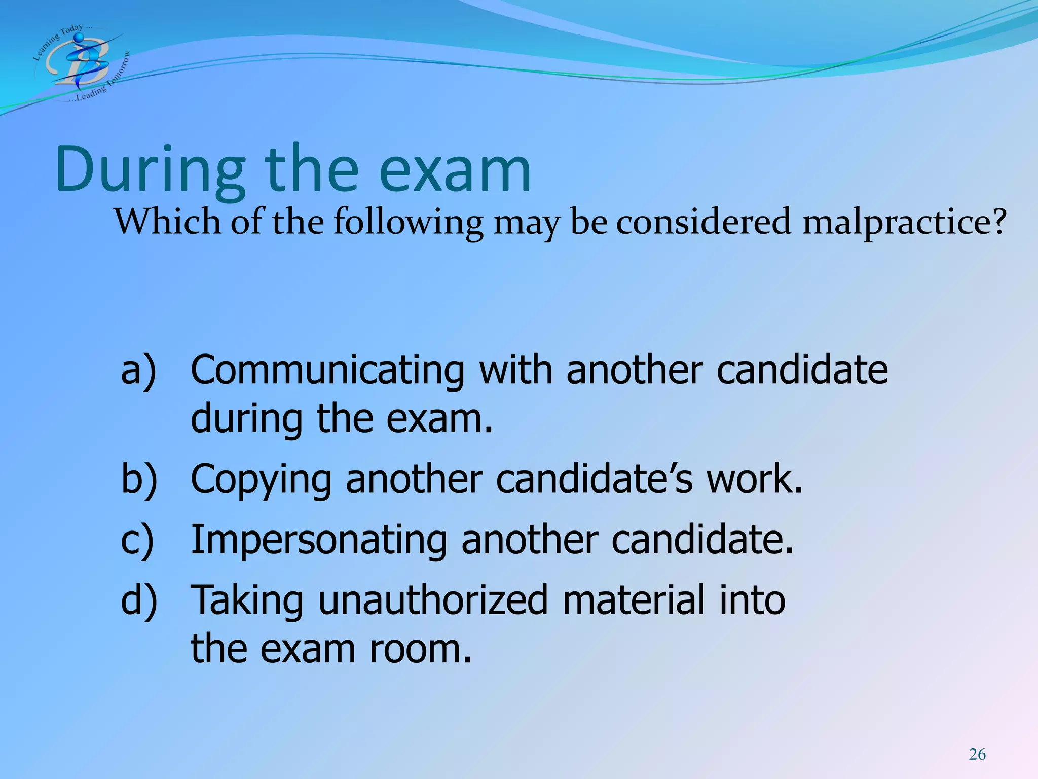 BIS IB DP Exam Rules 2009
