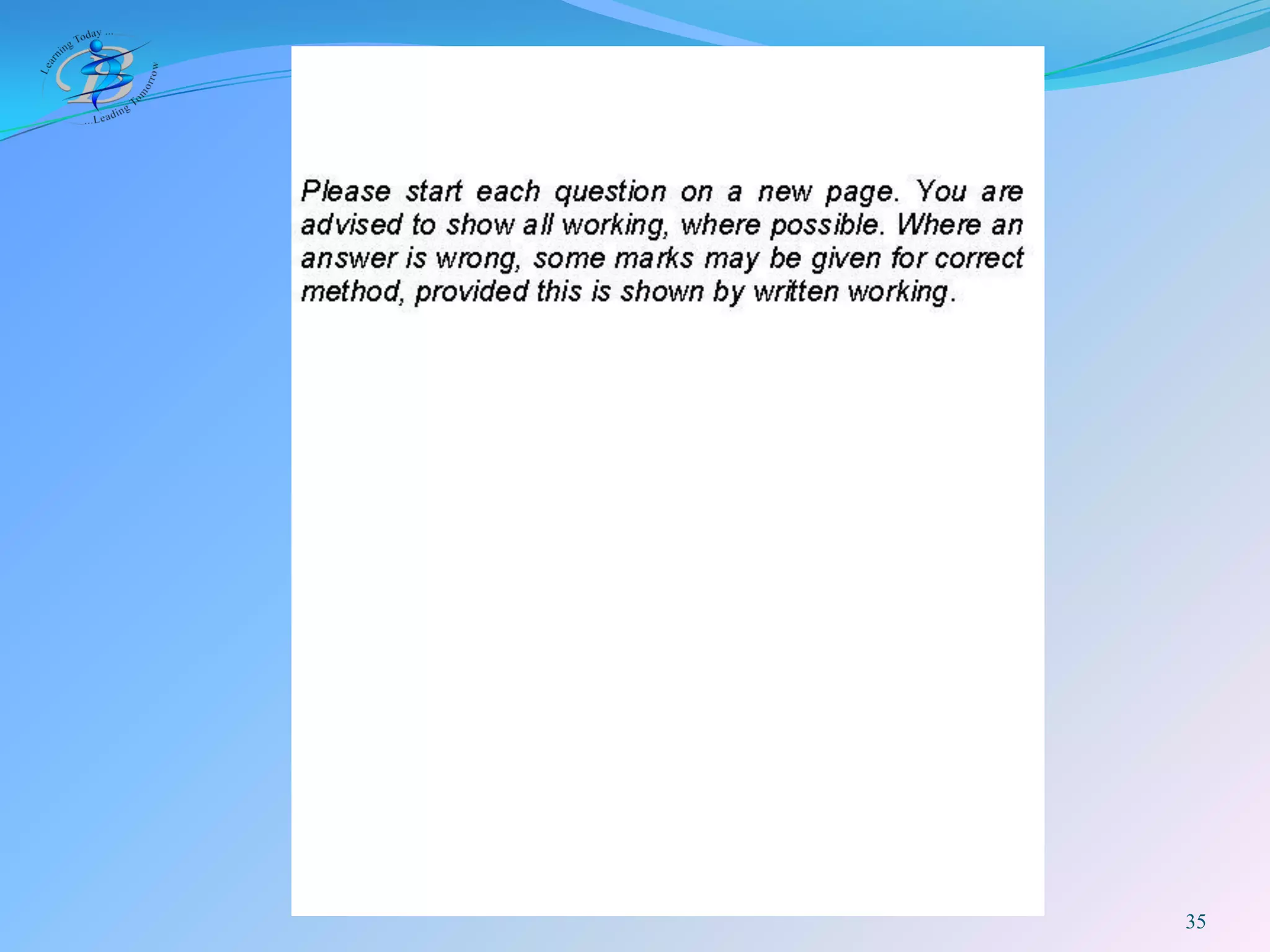 BIS IB DP Exam Rules 2009