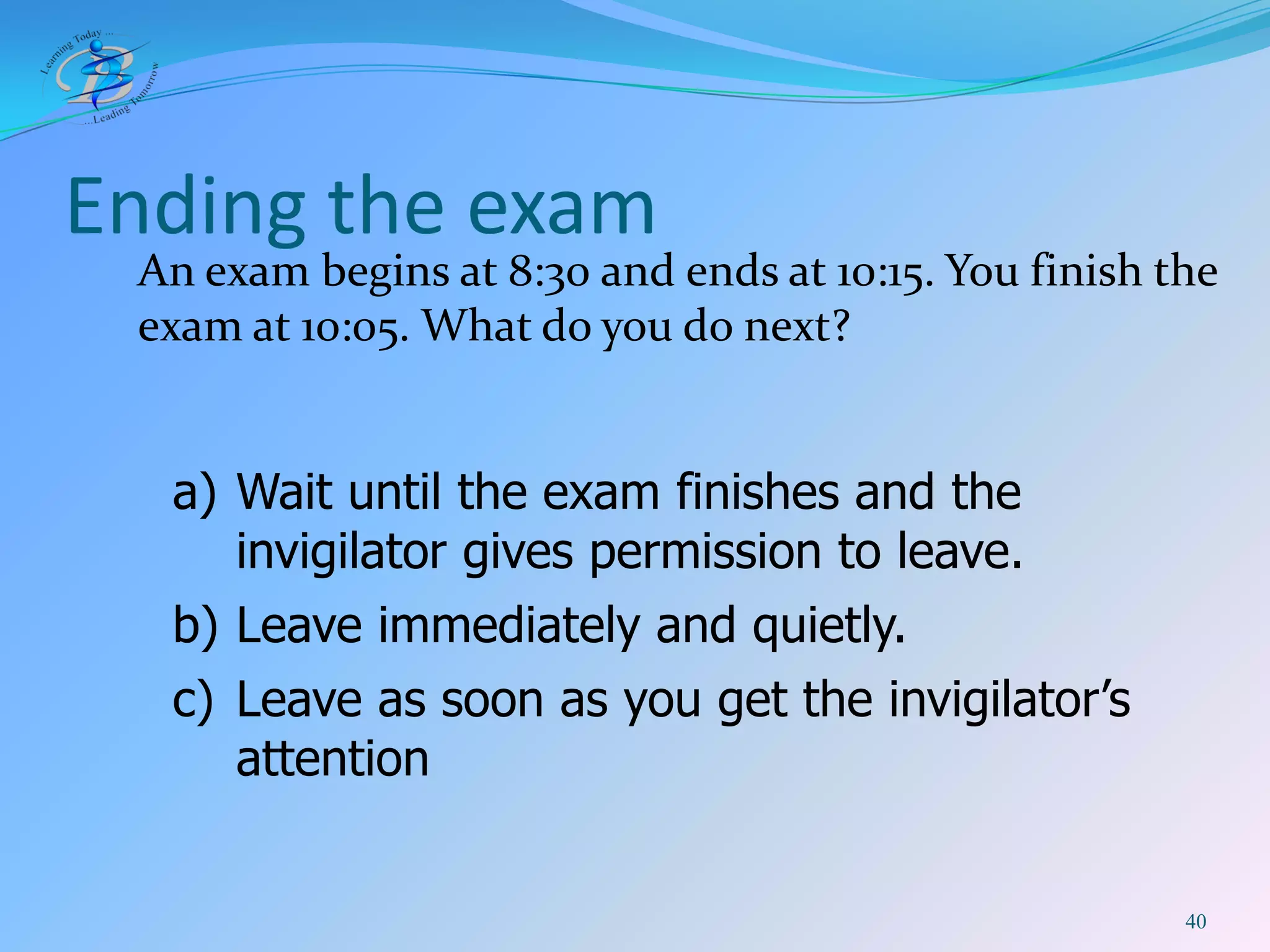 BIS IB DP Exam Rules 2009