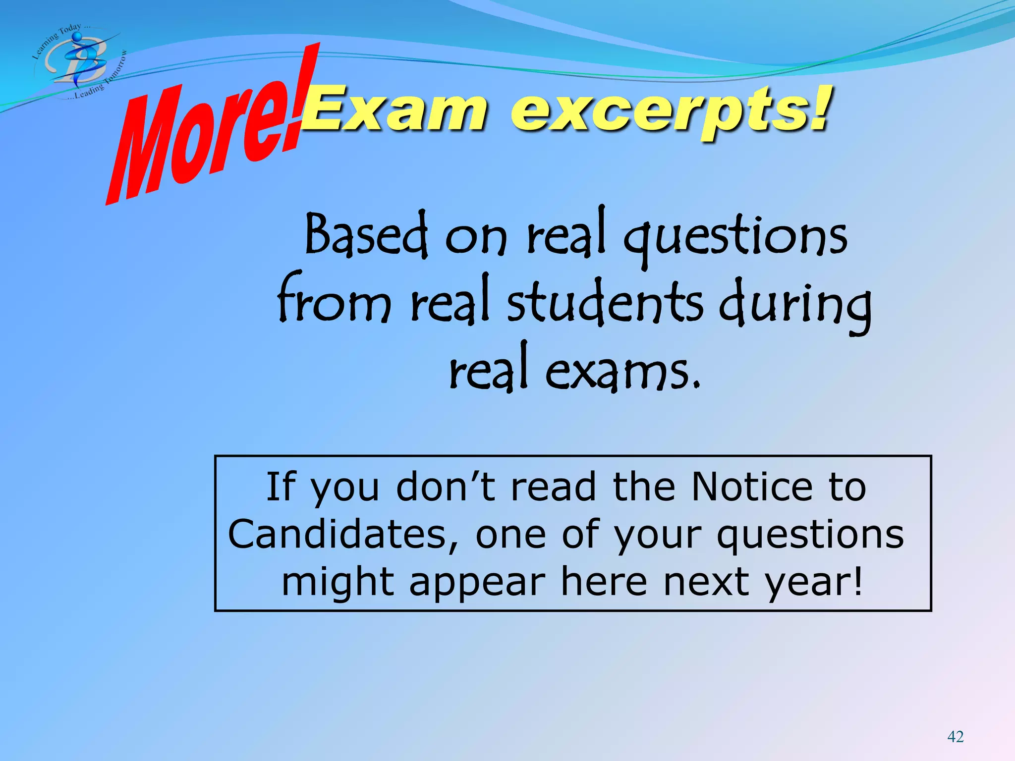 BIS IB DP Exam Rules 2009
