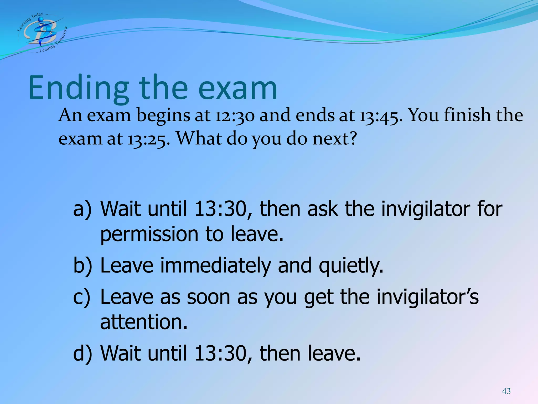 BIS IB DP Exam Rules 2009