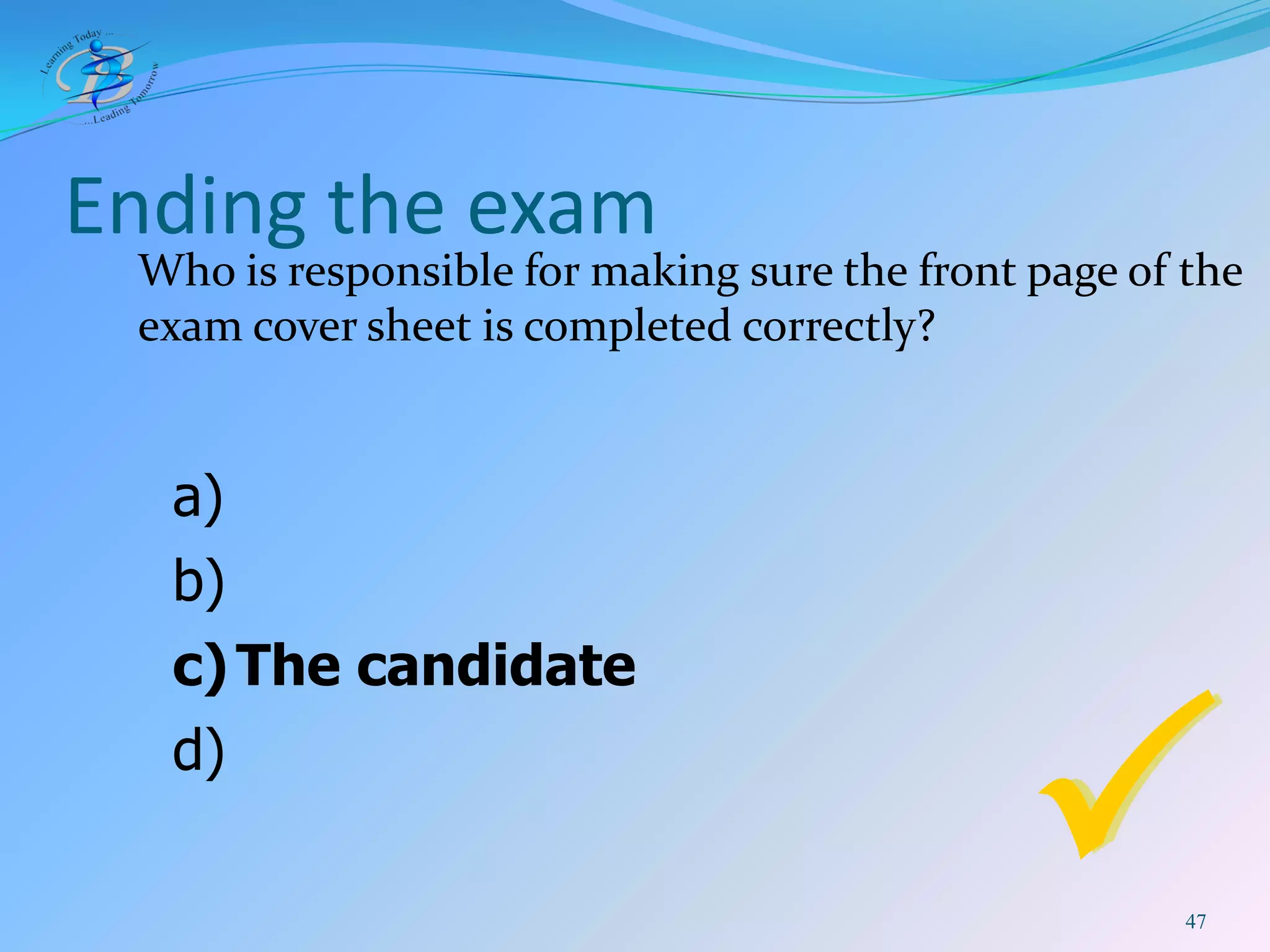 BIS IB DP Exam Rules 2009