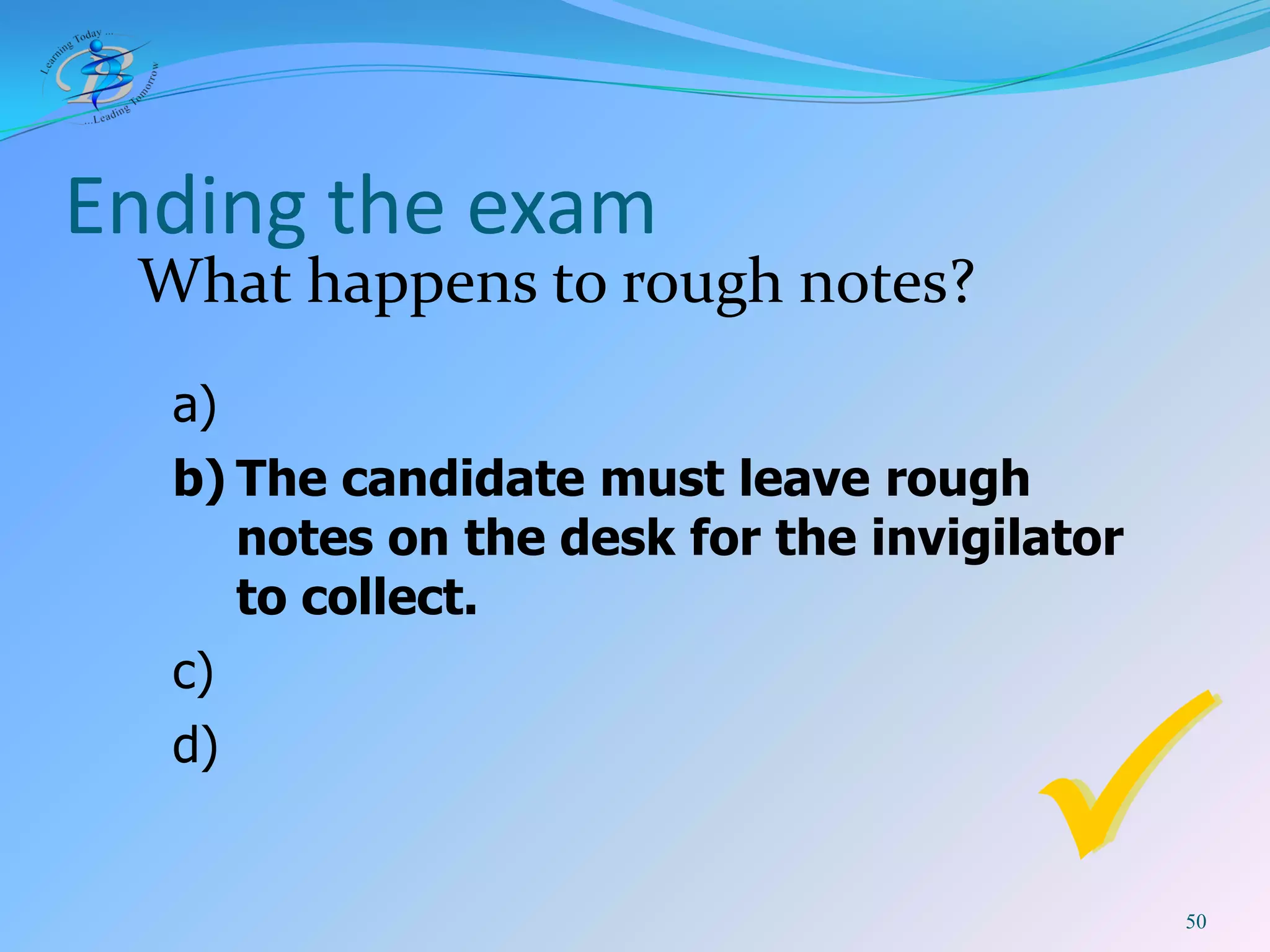 BIS IB DP Exam Rules 2009