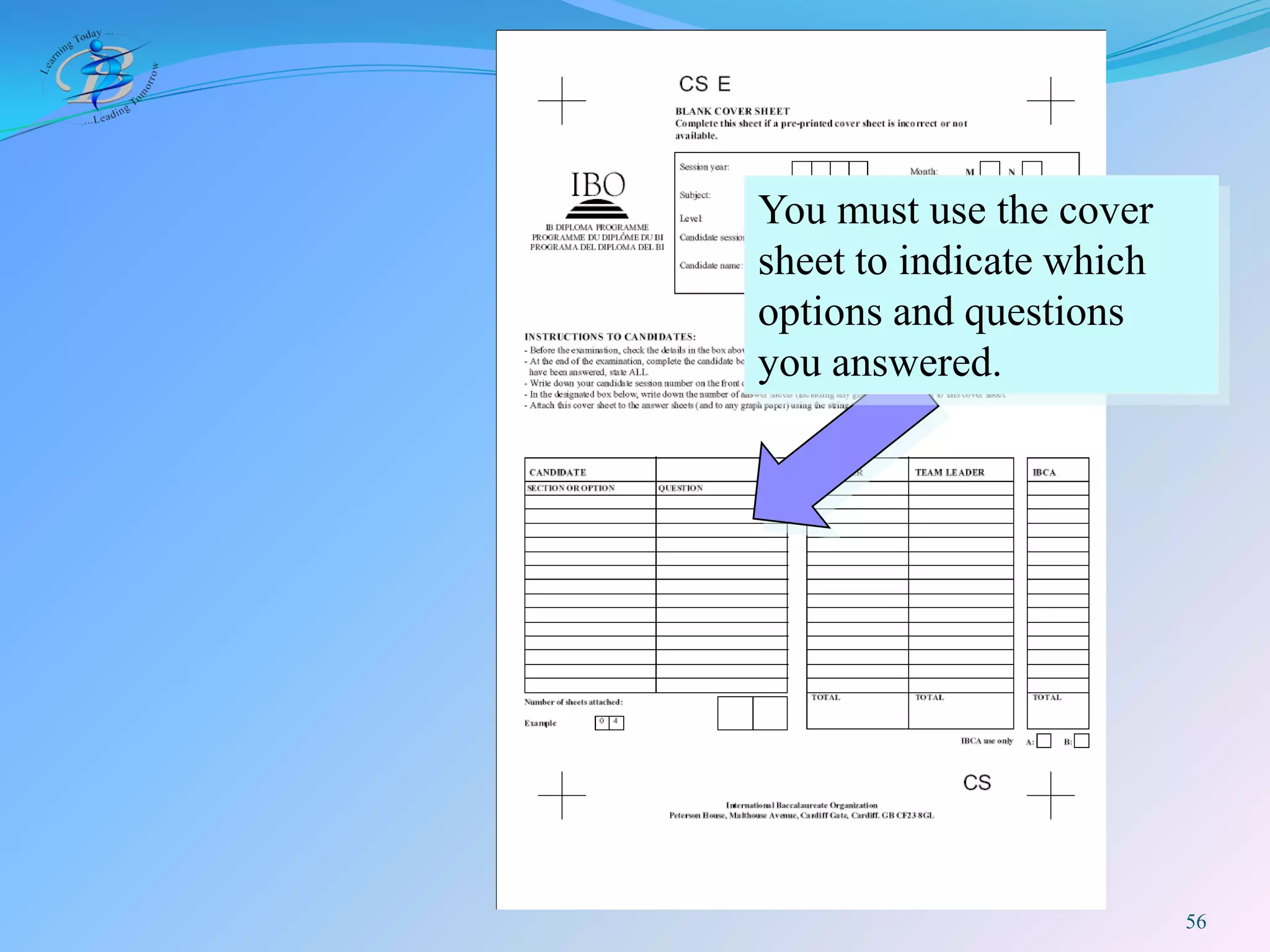 BIS IB DP Exam Rules 2009