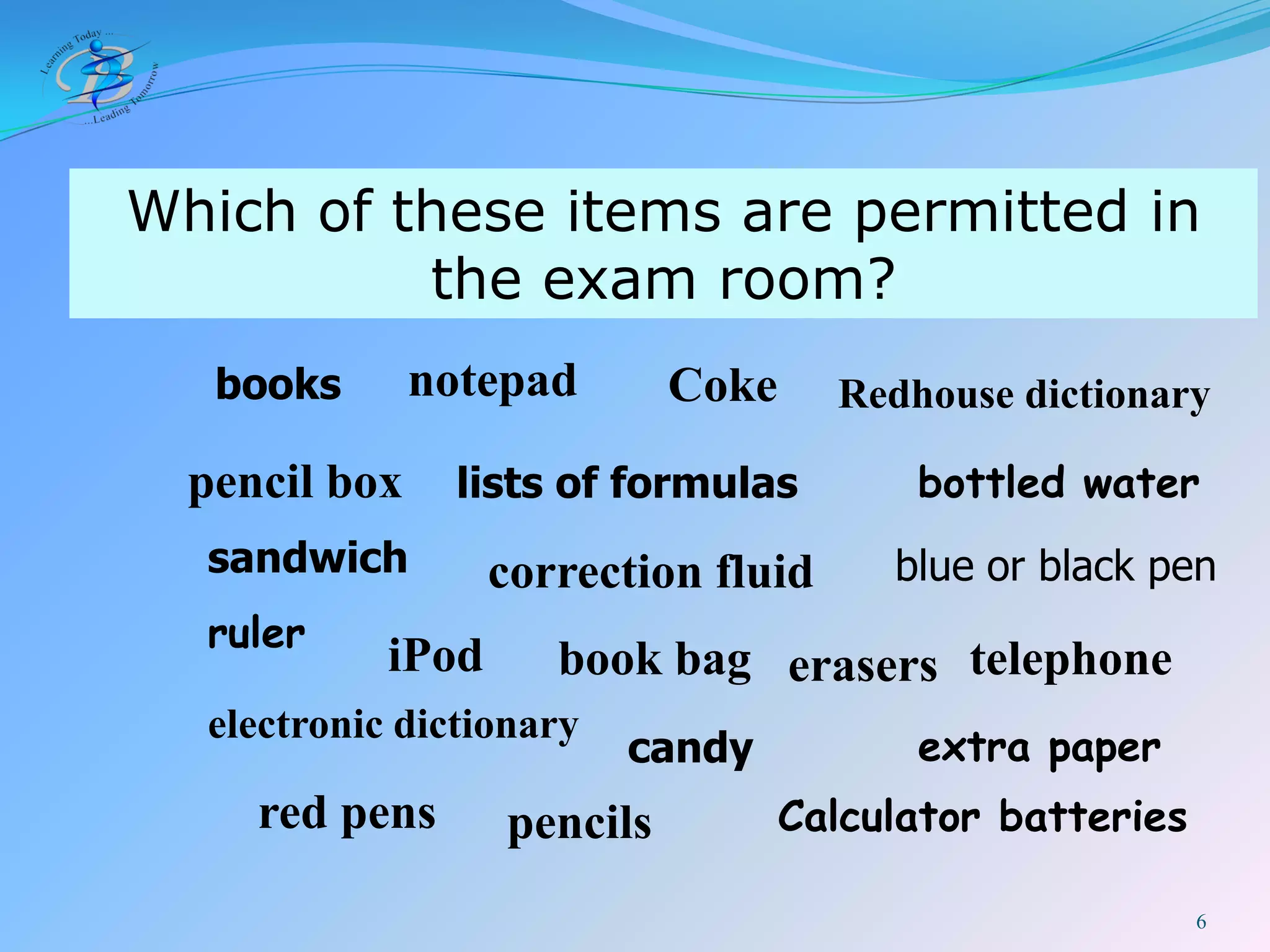 BIS IB DP Exam Rules 2009