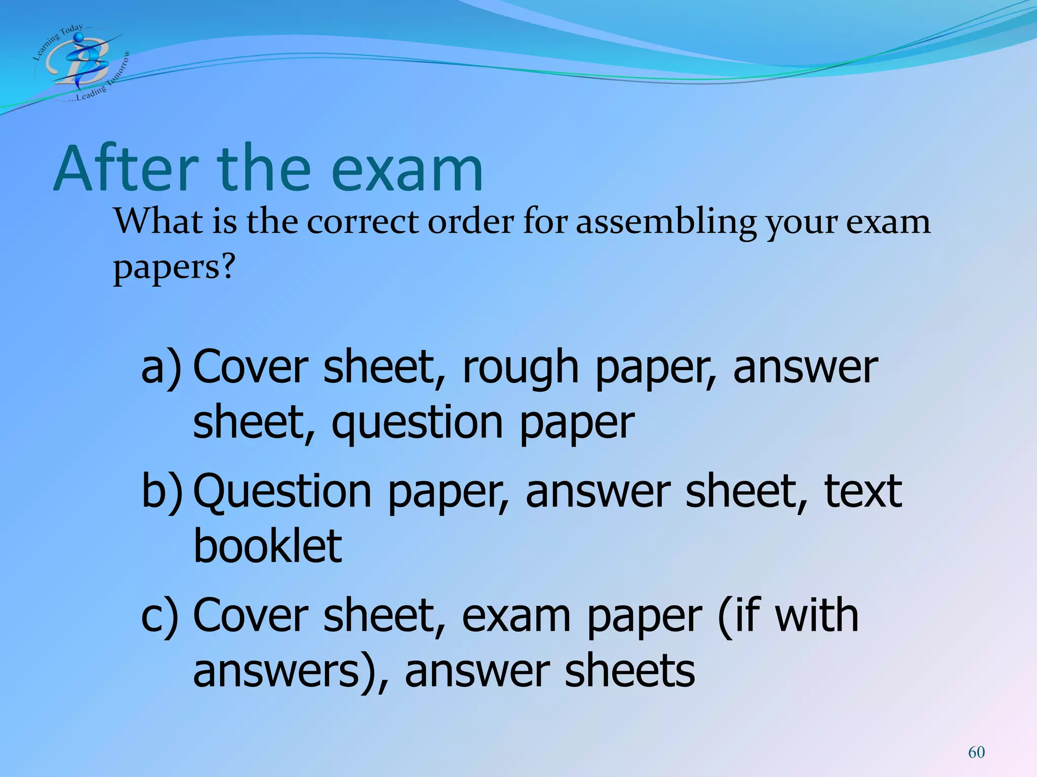 BIS IB DP Exam Rules 2009