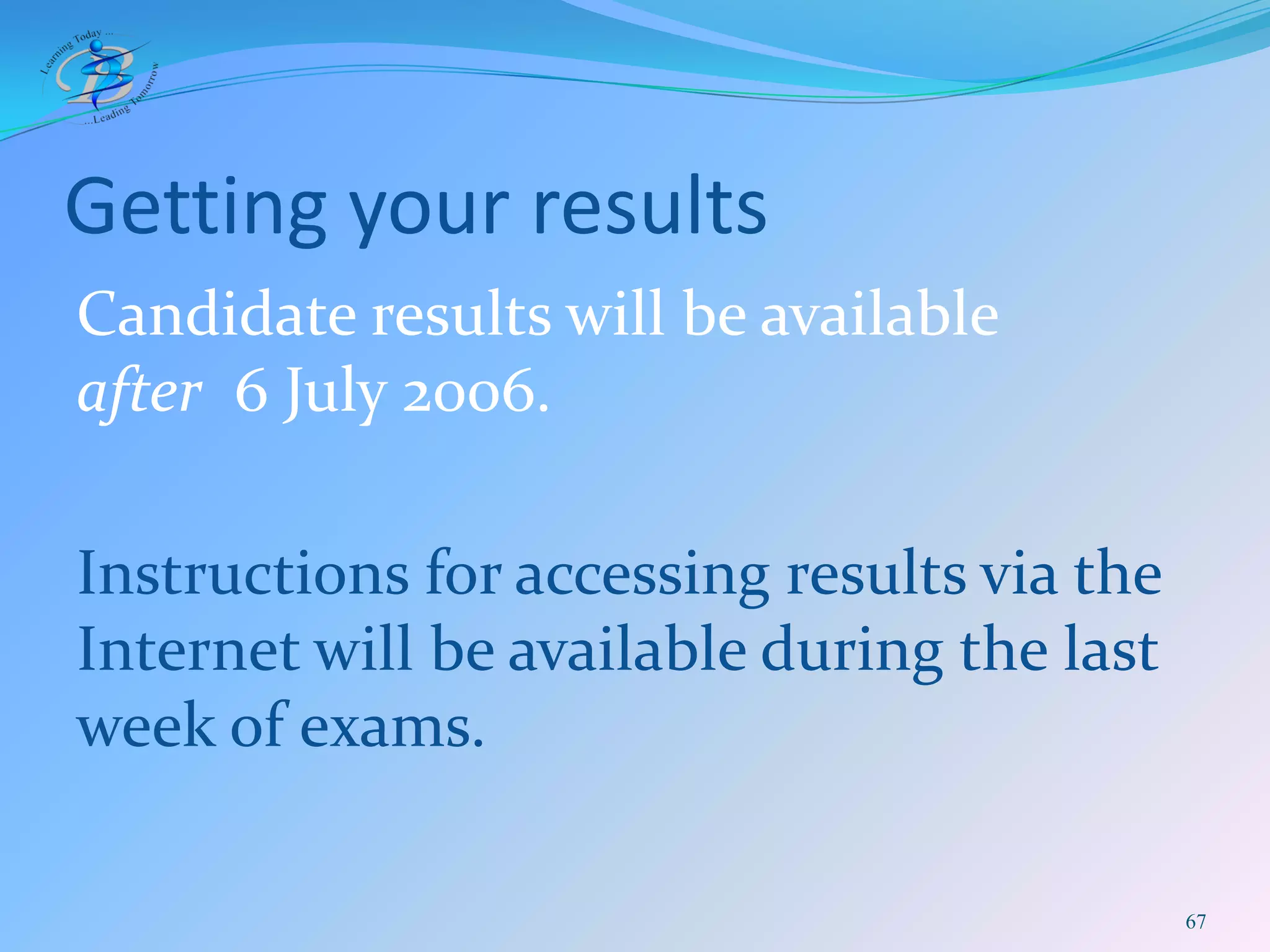 BIS IB DP Exam Rules 2009