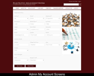 Exam seating plan management system
