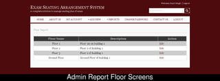 Exam seating plan management system
