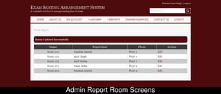 Exam seating plan management system