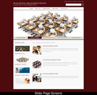 Exam seating plan management system