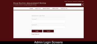 Exam seating plan management system