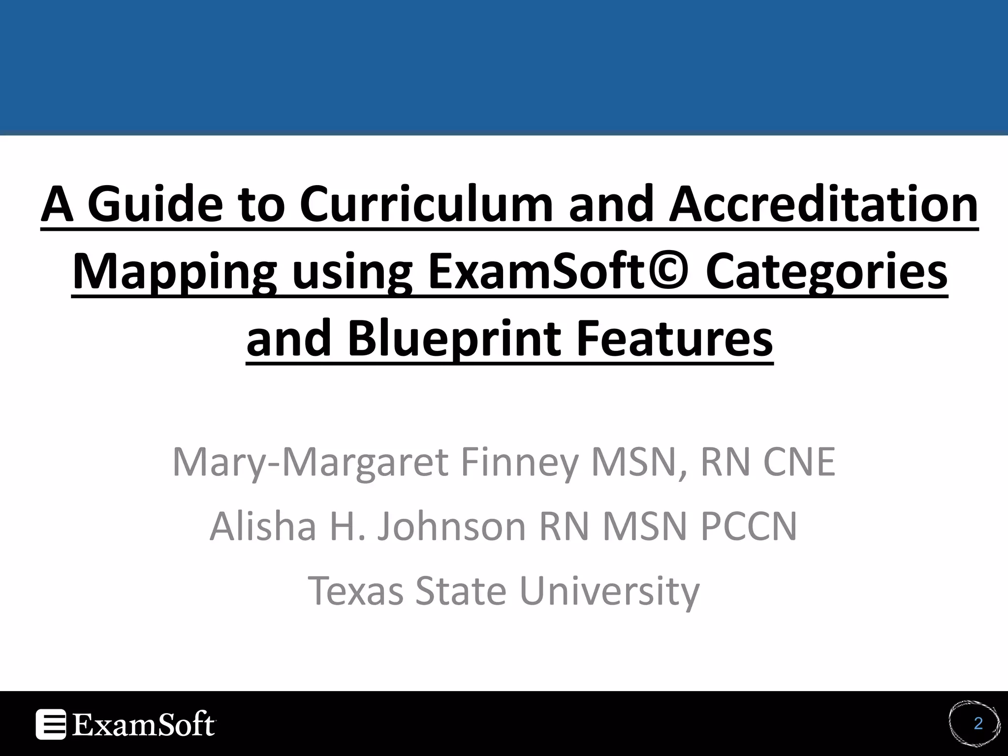 A Guide to Curriculum and Accreditation Mapping Using Examsoft ...