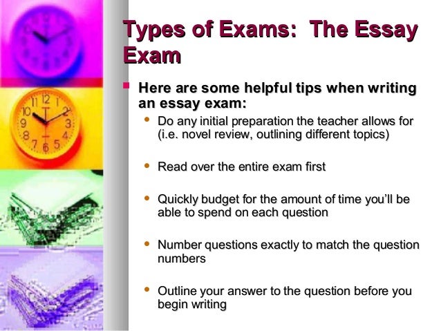 Methods of studying for a final examination essay