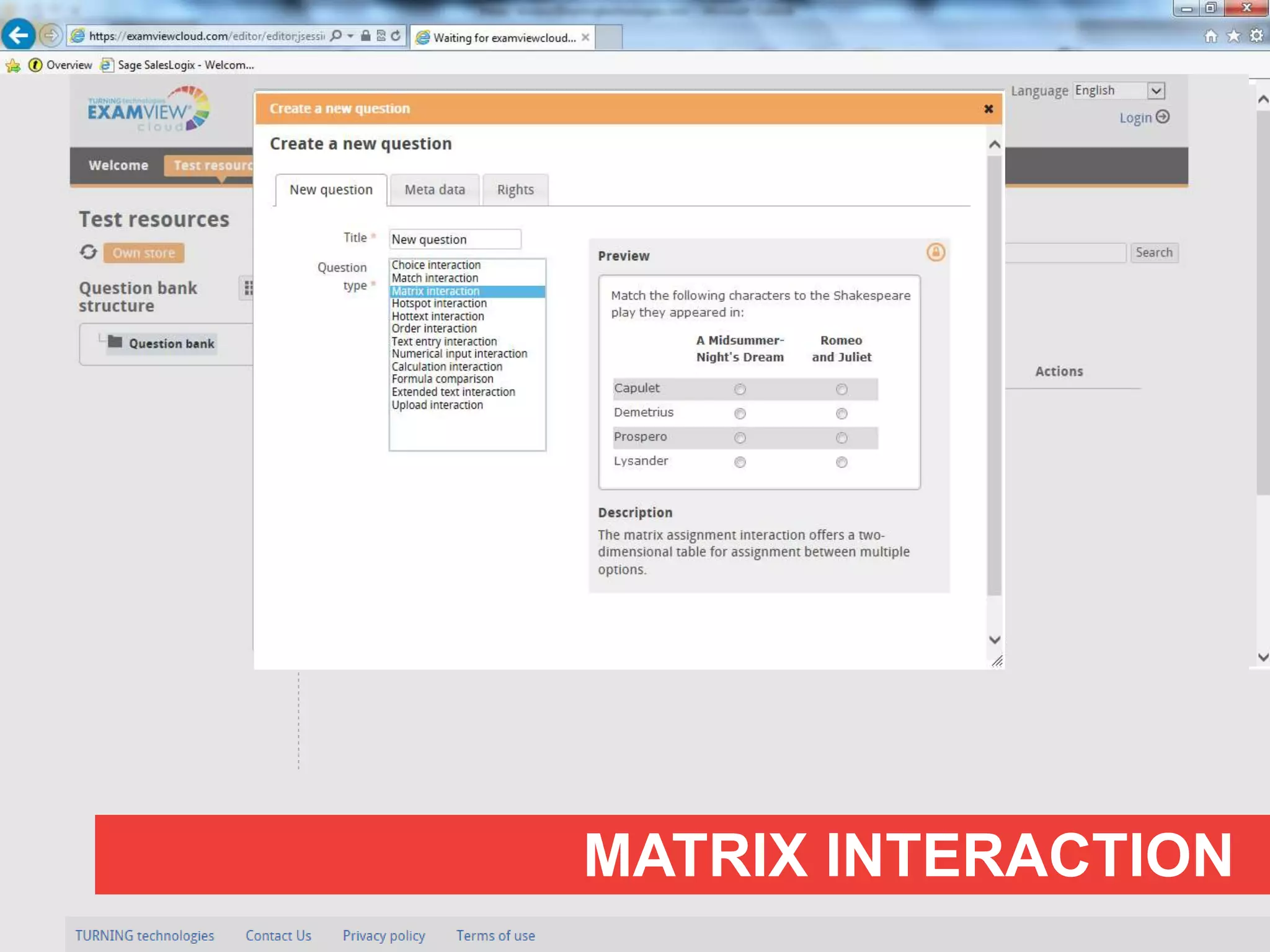 12.29.2014
MATRIX INTERACTION
 