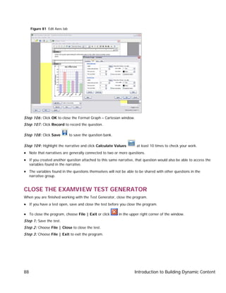Exam view dynamic recalculation files | PDF