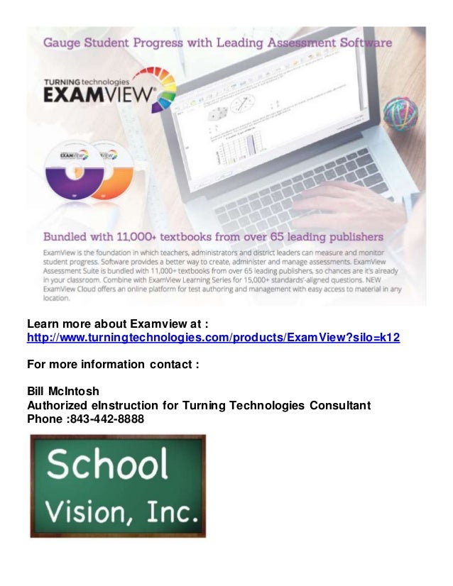 Examview flyer 2015
