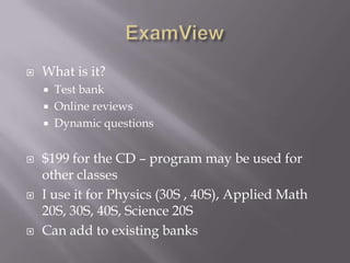Exam view pearson inservice | PPTX