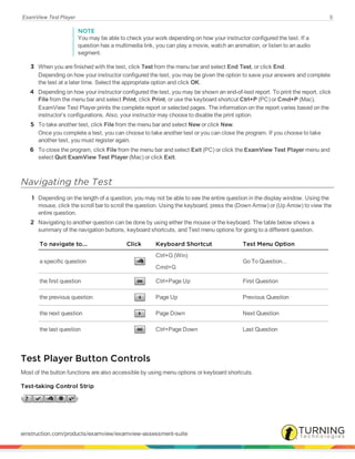 Examview testplayer userguide 8.1 | PDF