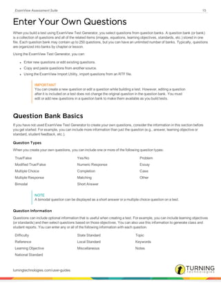 Exam view user guide v9 | PDF