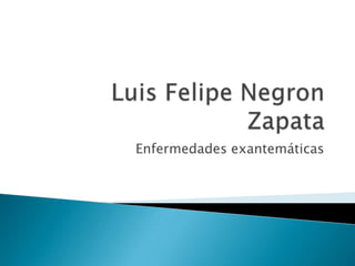 Luis Felipe Negron Zapata Enfermedades exantemáticas 