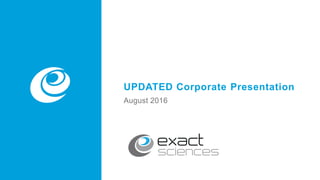 vUPDATED Corporate Presentation
August 2016
 
