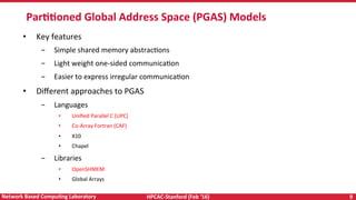Programming Models for Exascale Systems Slide 9
