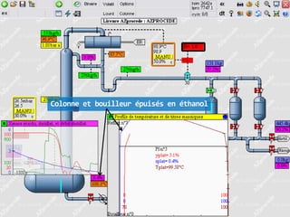 Colonne et bouilleur épuisés en éthanol

 