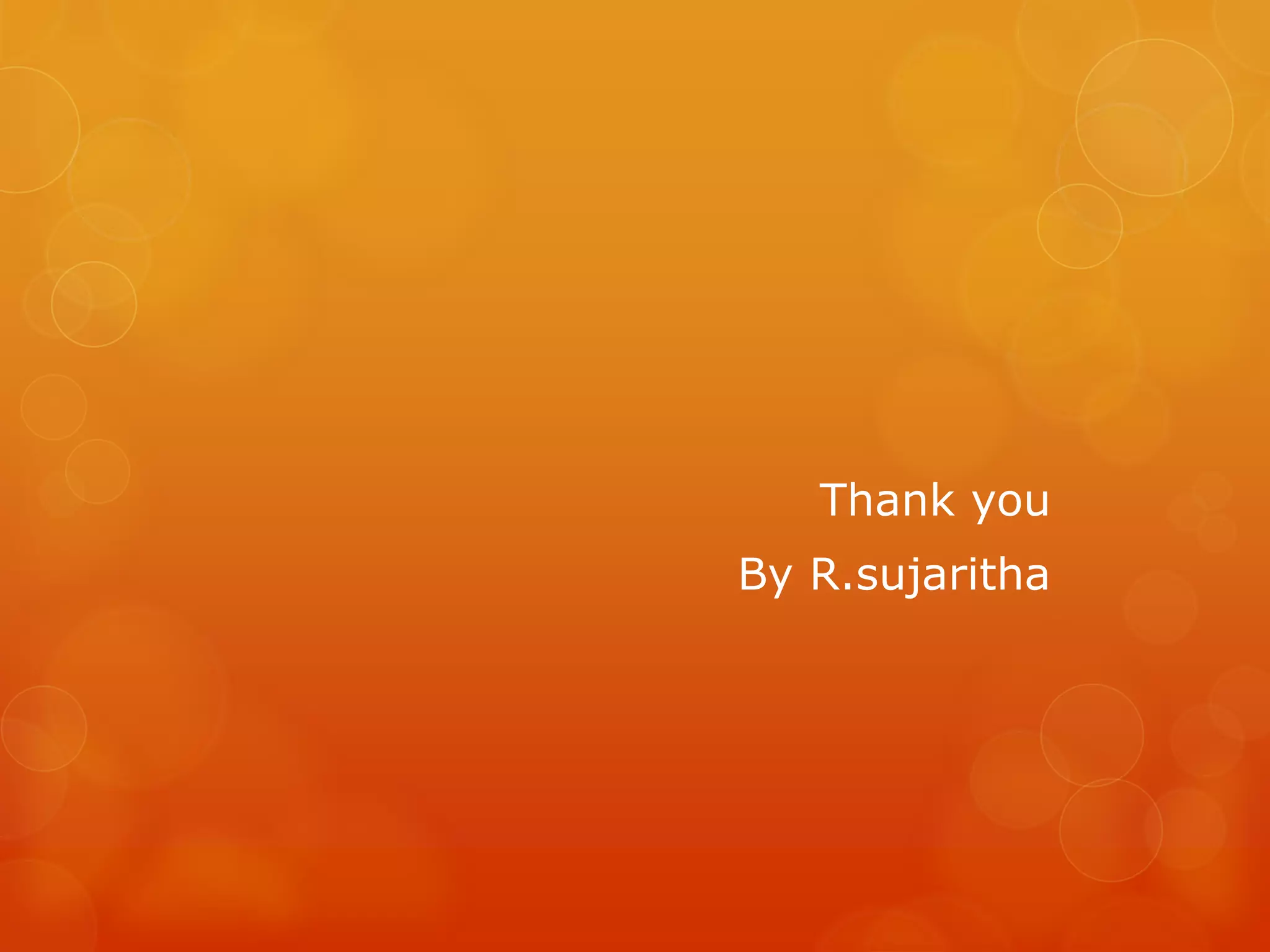 Thank you By R.sujaritha 