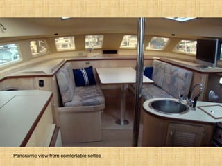 Panoramic view from comfortable settee
 