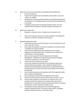 EXCAVATION AND TRENCHING PLAN.docx excvation | DOCX