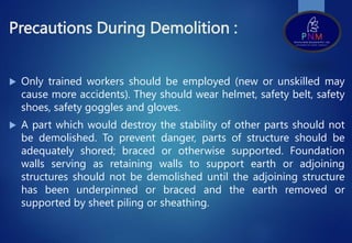 Excavation and Demolition powerpoint presentation | PPTX