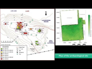Plan of the archaeological site
 