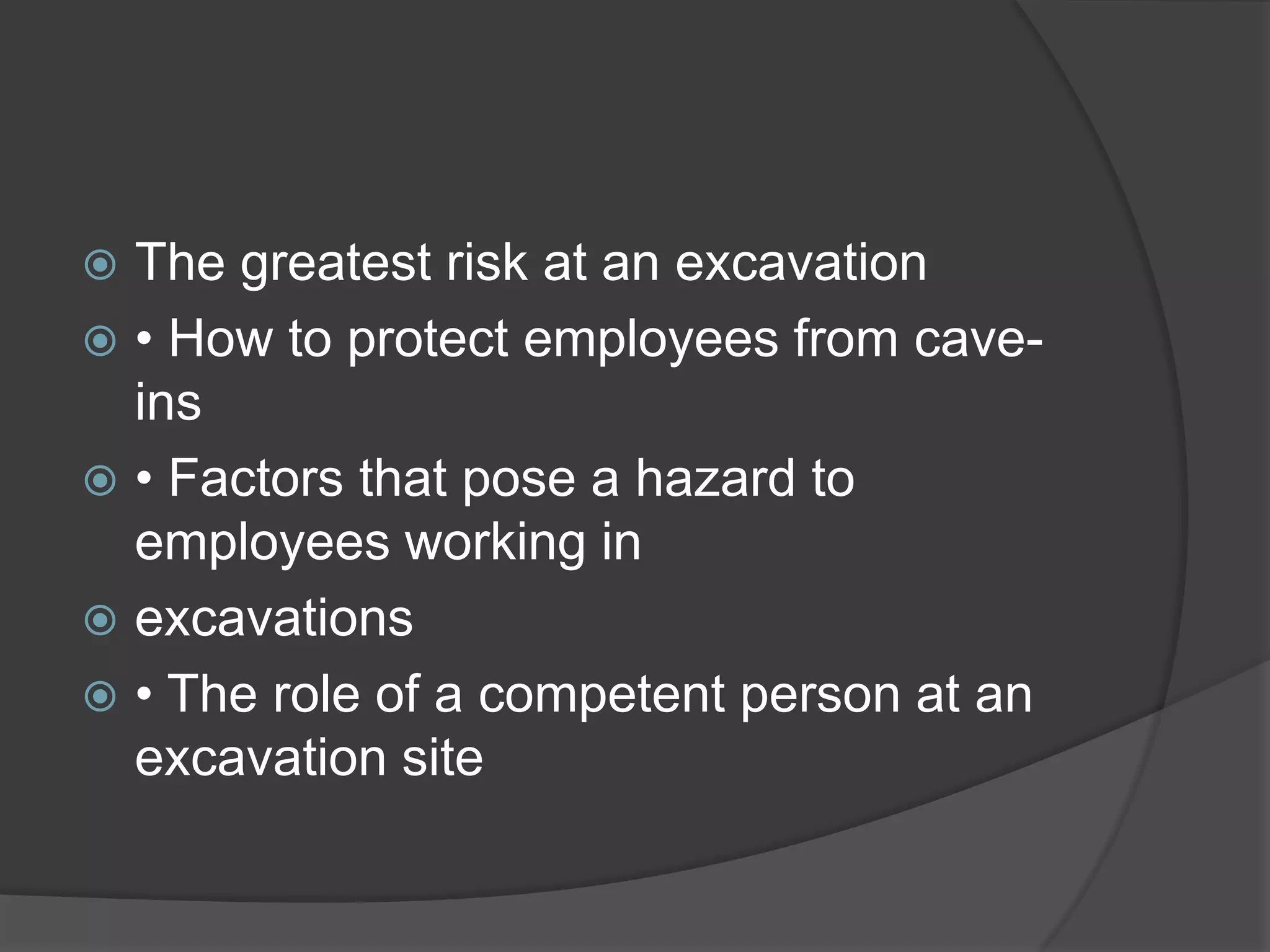 Excavation safety | PPTX