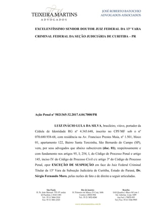 JOSÉ ROBERTO BATOCHIO
ADVOGADOS ASSOCIADOS
São Paulo
R. Pe. João Manuel 755 19º andar
Jd Paulista | 01411-001
Tel.: 55 11...