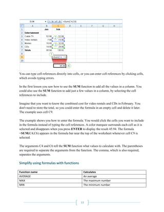 Intro to Microsoft Excel 2007 | PDF